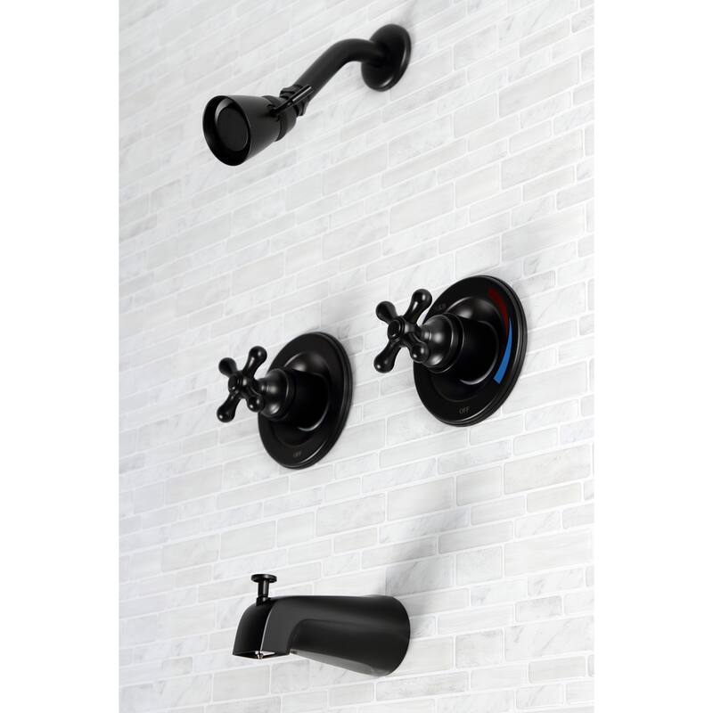 Kingston Brass Vintage Pressure Balanced Two-Handle Tub and Shower Faucet