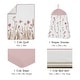 preview thumbnail 2 of 4, Sweet Jojo Designs Boho Floral Garden Flower Girl 4pc Nursery Crib Bedding Set Pink Watercolor Bohemian Farmhouse Vintage Fringe