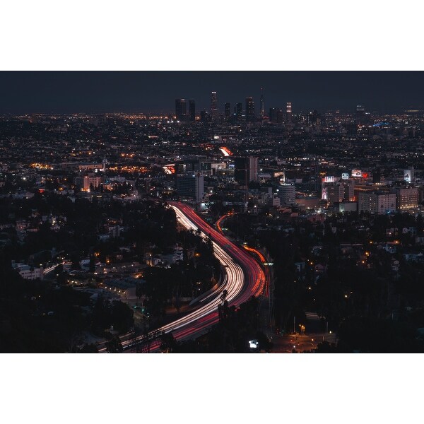 Building City Night Light Photograph Art Print Wall Artwork Decor