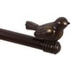 preview thumbnail 6 of 56, Cute Bird Finial Adjustable Decorative Designer Curtain Rod