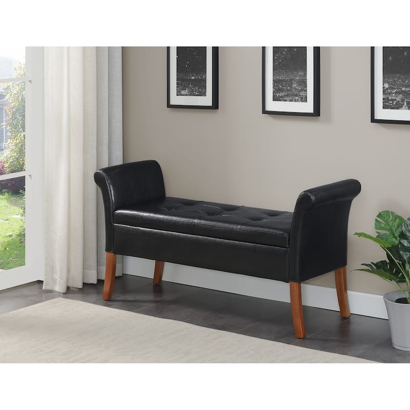 Convenience Concepts Designs4Comfort Garbo Entryway Storage Bench