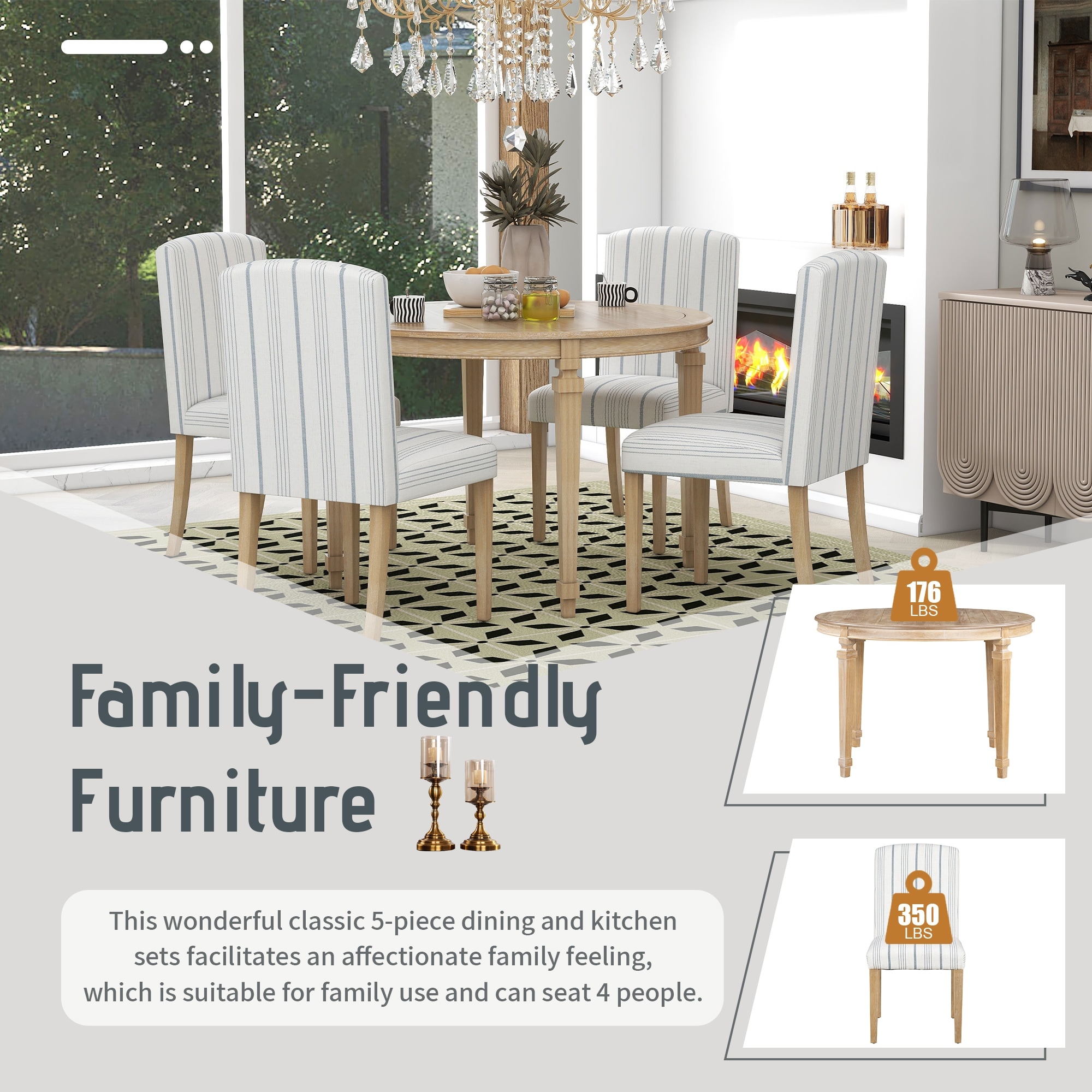 Family friendly best sale dining chairs