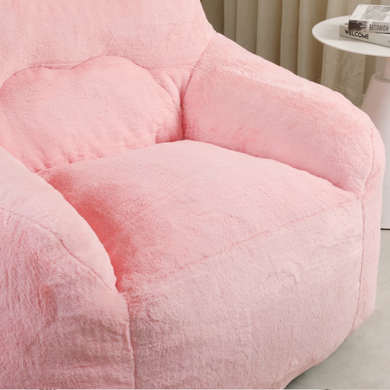 Bean Bag Chair, Bean Bag Sofa Chair with Armrests Stuffed High-Density Foam, Lazy Sofa Comfy Chairs BeanBag Chair