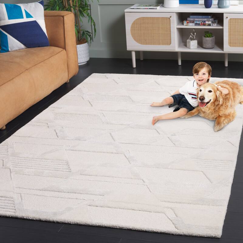 SAFAVIEH Handmade Mykonos Aivo Modern & Contemporary Wool Rug