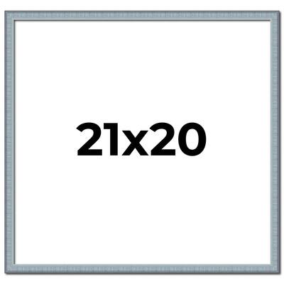 21x20 Frame Rustic Sky Blue Solid Wood Picture Frame | 0.75 Inch