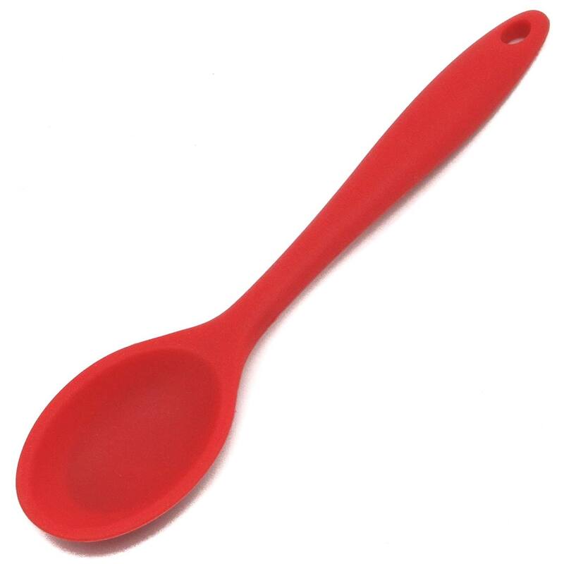 Chef Craft 11" Premium Heat Resistant Silicone Cooking / Basting Spoon - Red