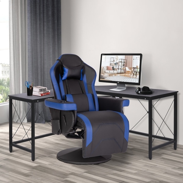 GZMR Massage Video Gaming Recliner Chair with Bluetooth Speakers