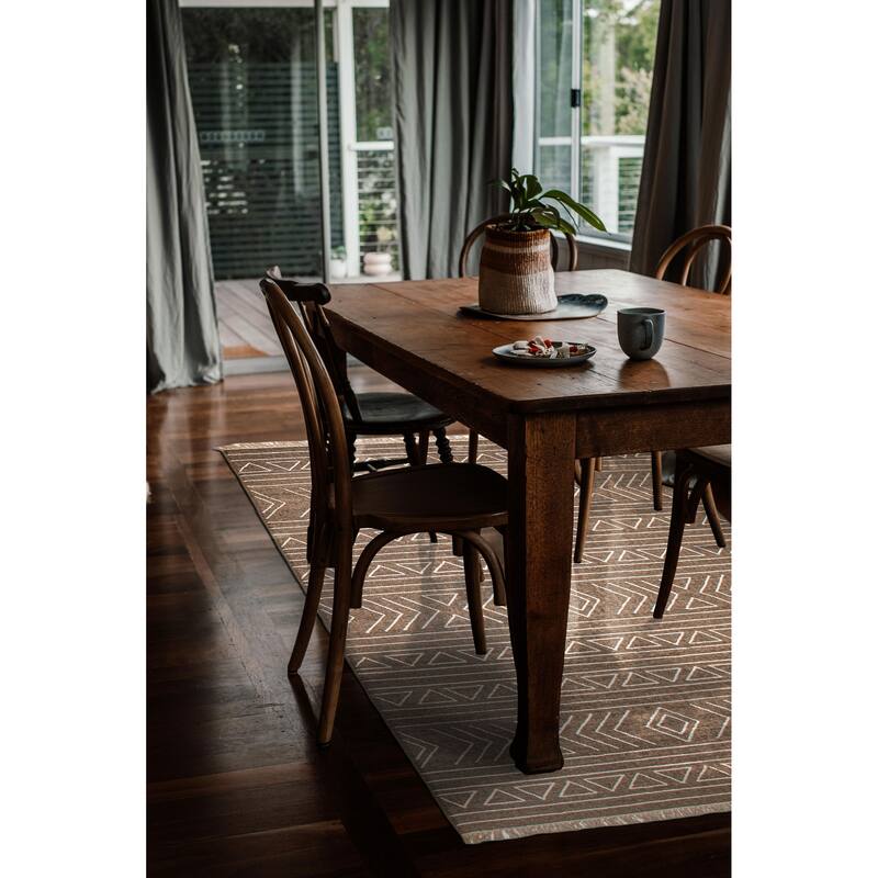 Marrakech Taupe Kilim 5'2" x 7'9" - 5'2 x 7'9
