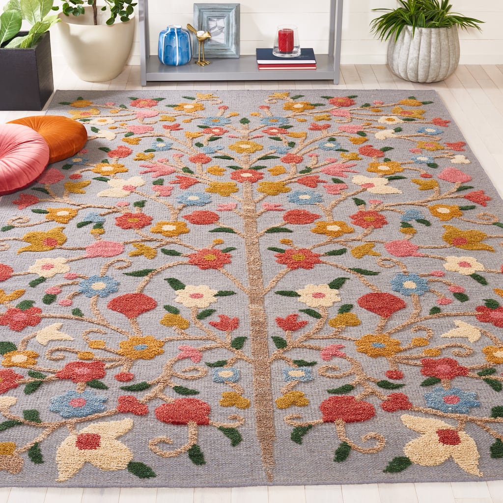 SAFAVIEH Hand-Knotted Kenya Vladimira Southwestern Tribal Wool Rug