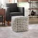 Option Black & White Weaved Pattern Fabric