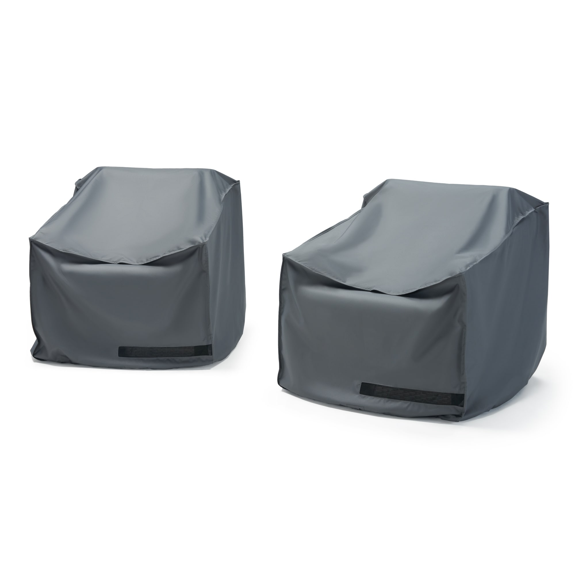Benson 2 Piece Polyester Outdoor Patio Club Chair Deluxe Furniture Cover - Grey