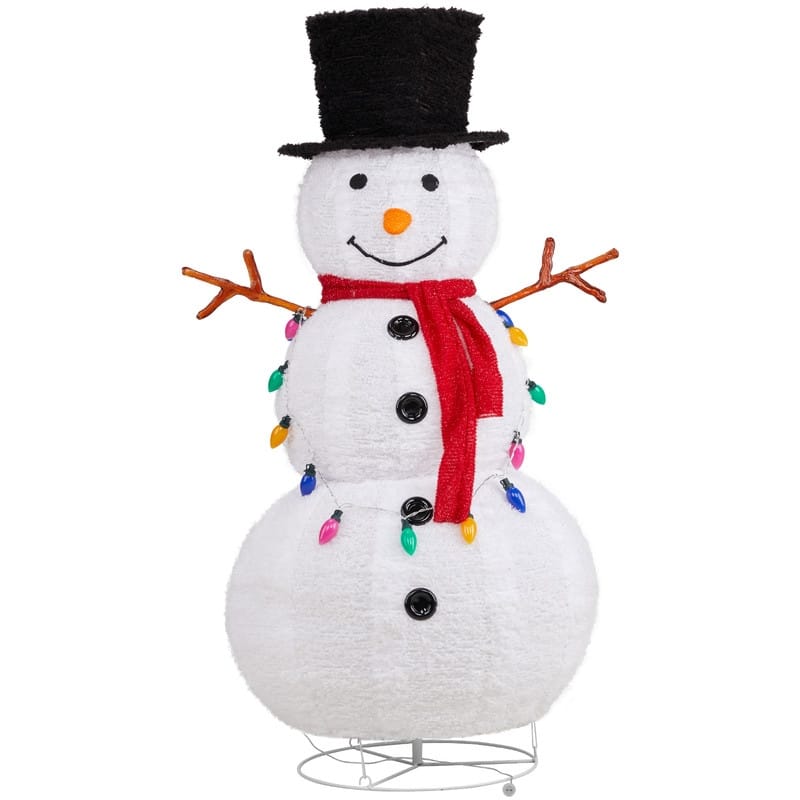 Lighted Pop-Up Snowman Outdoor Christmas Holiday Decoration
