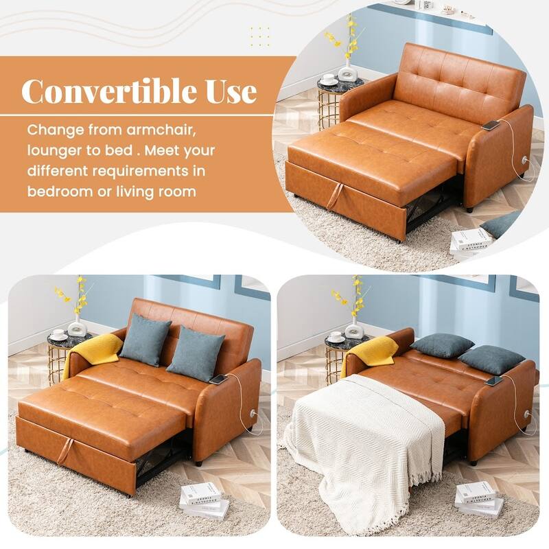 Adjustable Oversized Armchair, Brown