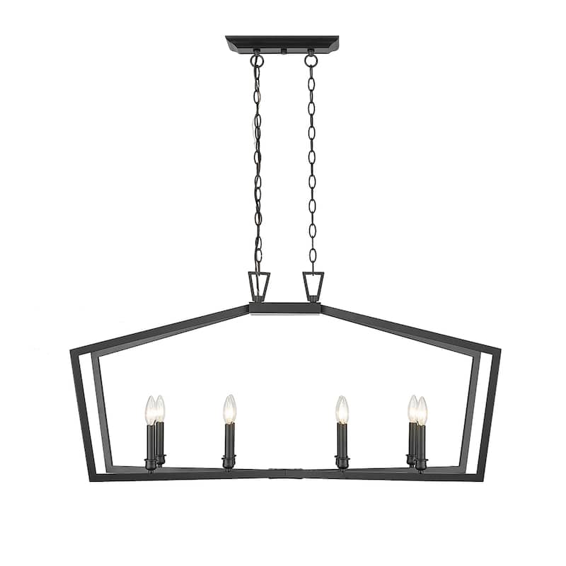 Millennium Lighting Lizabeth 6 Light Chandelier Ceiling Fixture in Matte Black