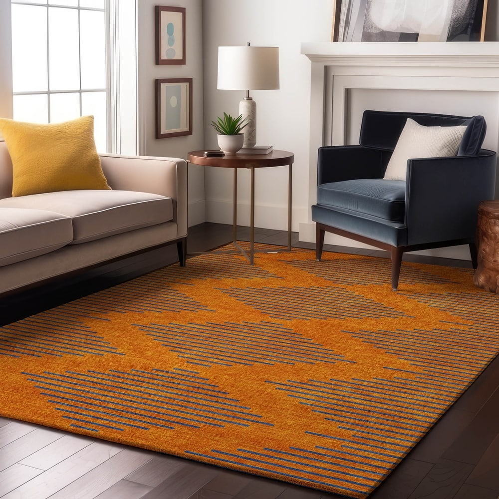 Premium Washable Super Soft Global Stripes Mayfield Rug