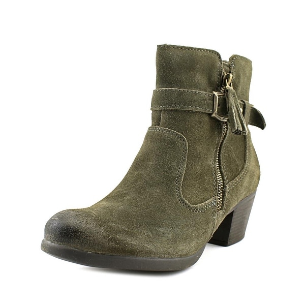 earth origins leather and suede ankle boots