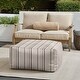 preview thumbnail 14 of 31, Sorra Home Sunbrella Outdoor Knife Edge Bean Pouf