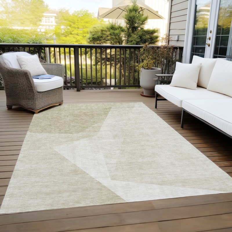 Machine Washable Indoor/ Outdoor Chantille Contemporary Dimensions Rug