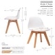 preview thumbnail 43 of 43, Porthos Home Brynn Kids Chair, Plastic Shell With Seat Cushion, Beech Wood Legs