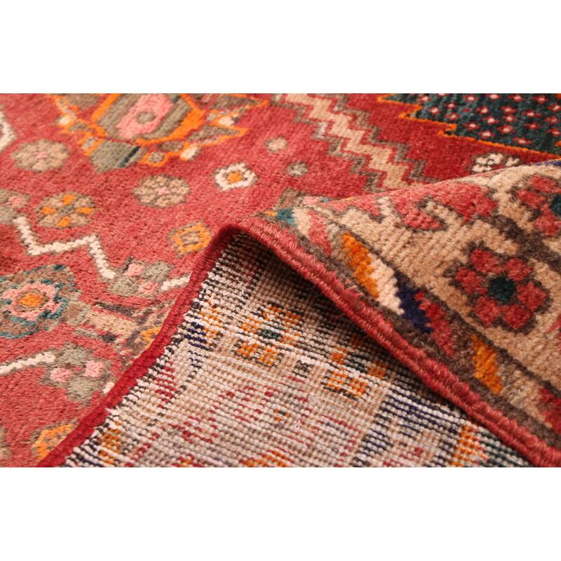 ECARPETGALLERY Hand-knotted Konya Anatolian Dark Red Wool Rug - 3'6 x 10'2