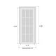 preview thumbnail 9 of 23, Interior Solid French Door / Mela 0755 Painted White / Single Regular Panel Frame Handle / Bathroom Bedroom Modern Doors