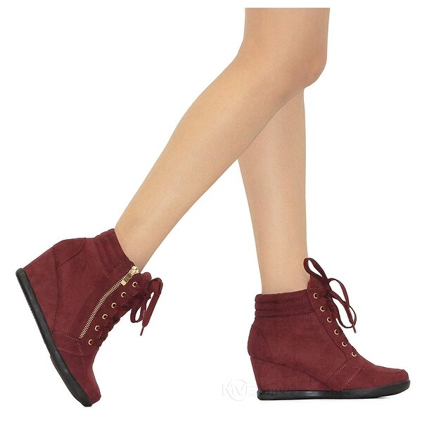 yellow box womens wedge shoes