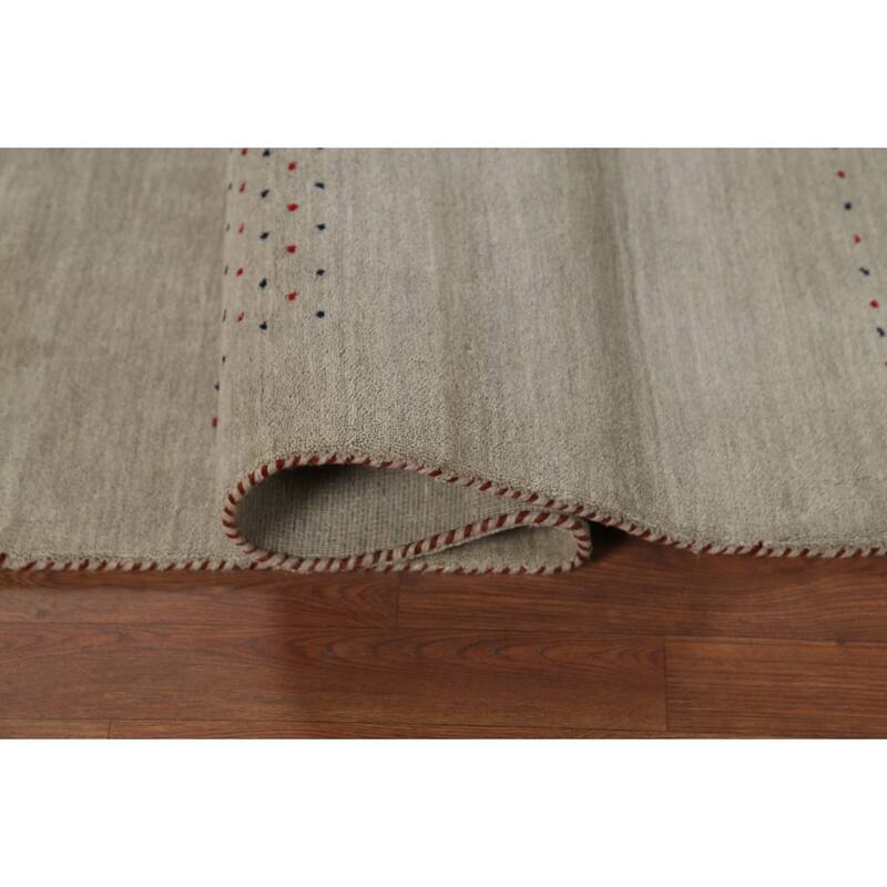 Tribal Gabbeh Oriental Area Rug Handmade Contemporary Wool Carpet - 6'7"x 9'10"