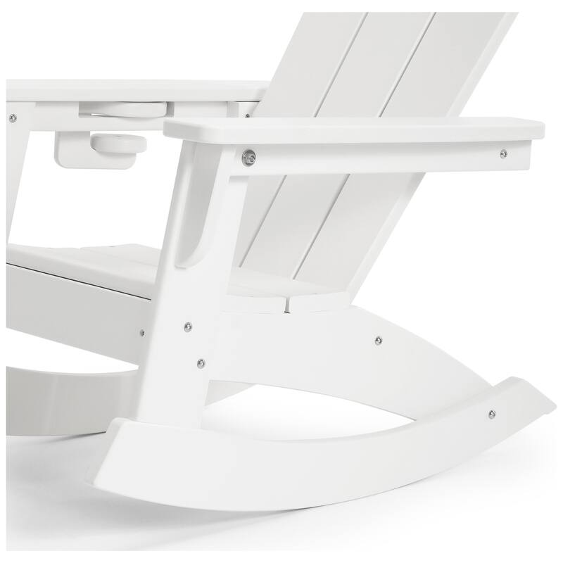 Laguna Kids Outdoor Poly Adirondack Rocking Chair with Cup Holder (Set of 2)