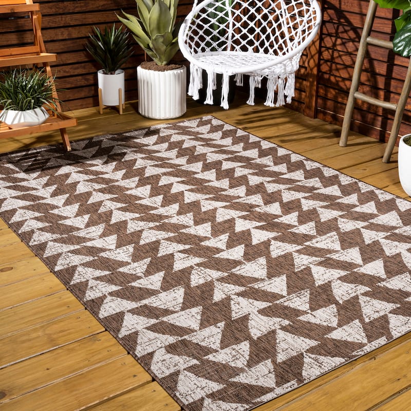 JONATHAN Y Marokko Modern Tribal Geometric Indoor/Outdoor Area Rug