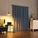 preview thumbnail 48 of 91, Sun Zero Cyrus Thermal Total Blackout Back Tab Curtain Panel, Single Panel