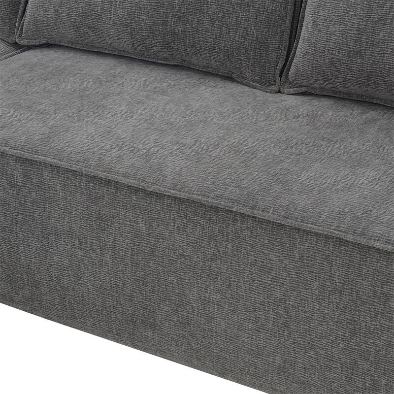 Minimalist Style Modular Sectional Sofa,L-Shaped Compressed Sofa
