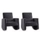 preview thumbnail 3 of 33, Julia 29.5"W Modern Solid Wood Nursery Rocking Chair with Lumbar Pillow Set of 2 by HULALA HOME Charcoal