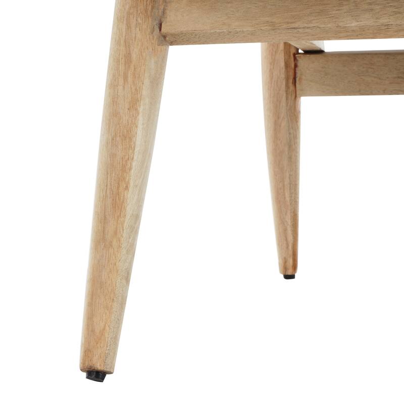 Black or White Jute Rope Handmade Living Room Accent Chair with Brown Mango Wood Frame