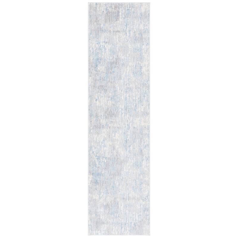 SAFAVIEH Lagoon Priama Modern Abstract Rug - 2'2" x 8' Runner - Blue/Grey