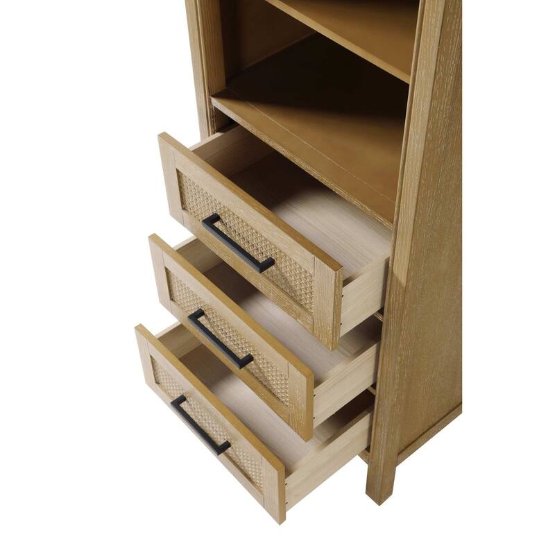 Winslow 16-28 Inch Open Shelving Bath Storage Cabinet