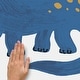 preview thumbnail 4 of 4, RoomMates Dino Growth Chart Blue Wall Decals