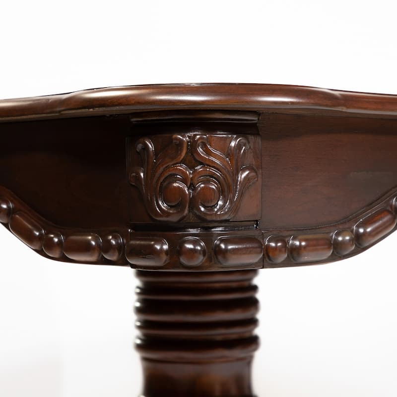 Carpia Traditional Brown Cherry Wood 9-Piece Dining Set by Furniture of America