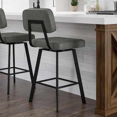 Amisco Clarkson Swivel Counter Stool