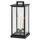 preview thumbnail 1 of 3, Hinkley Lighting Weymouth 12v 10.5w 3 Light 20" Tall Pier Mount Post Black