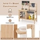 preview thumbnail 9 of 8, Natural Wooden Backyard Mud Kitchen for Kids with Real Water Play Sink Garden Cups and Cooking Set - 27" L x 11.5" W x 33.5" H