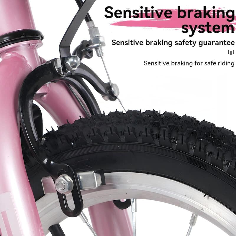 16 inch sporty kids bike with training wheels