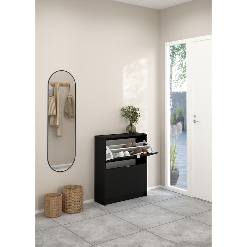 Porch & Den Cambria 2-drawer Shoe Cabinet