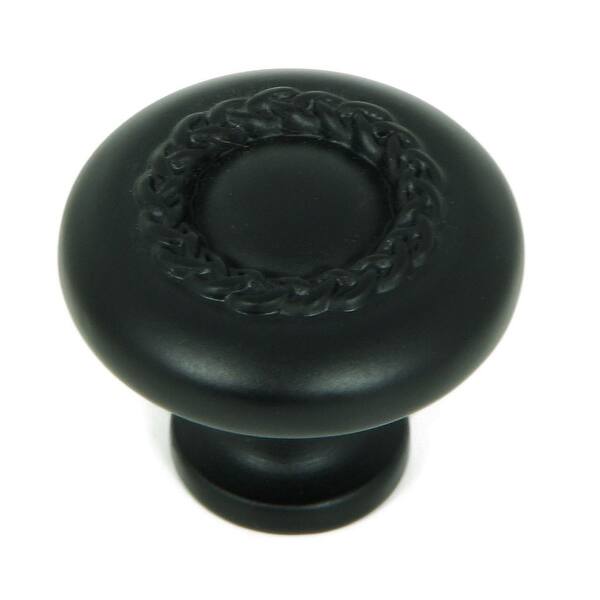 Shop Stone Mill Hardware Matte Black Rope Cabinet Knobs Pack Of 10 Overstock 21446588