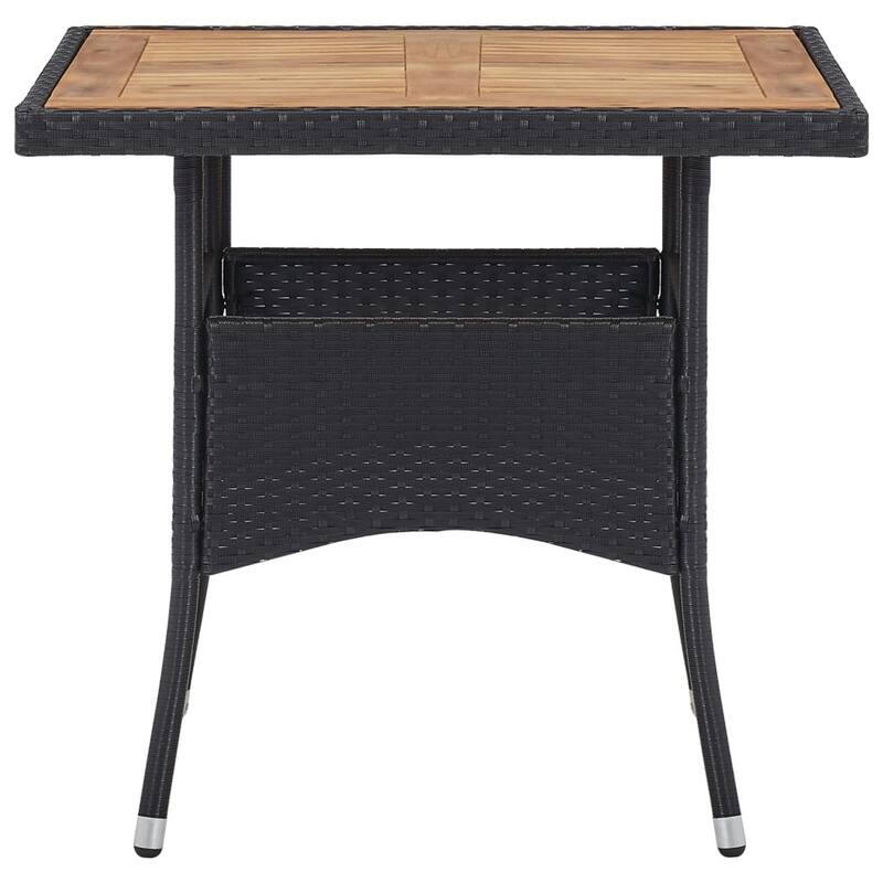 vidaXL Solid Acacia Wood Patio Dining Set 3/5/9 Piece Gray/Gray and Brown