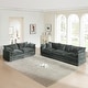 preview thumbnail 74 of 162, Cloud Chenille Upholstered Modular Sectional Sofa with DIY Combination Design Gray 3-Seater Sofa+2-Seater Sofa
