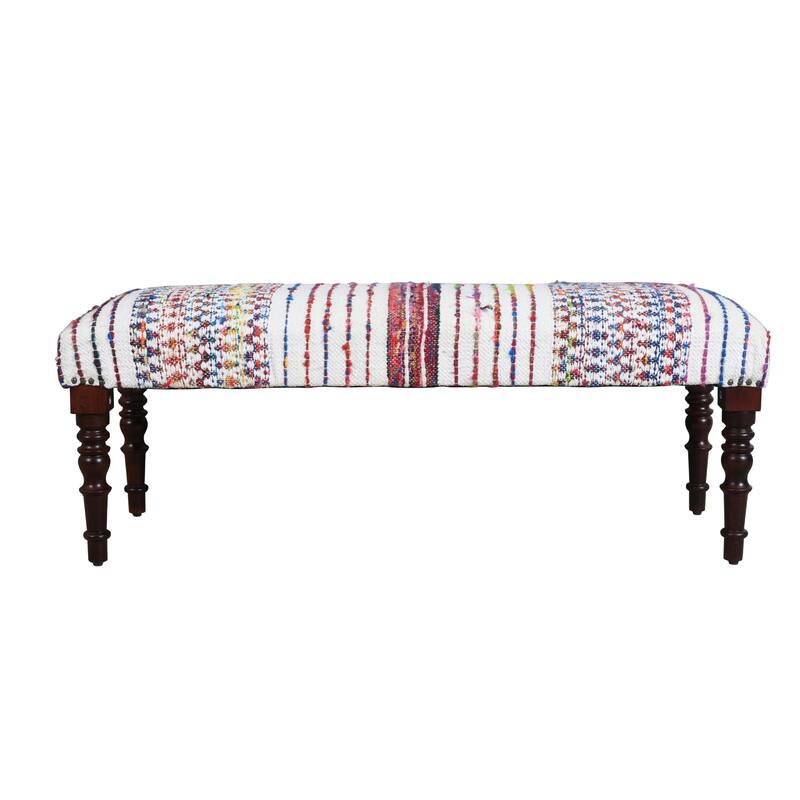 Presidio 47" Upholstered Entryway Bench by Sevita - 47" L x 16" W x 18" H