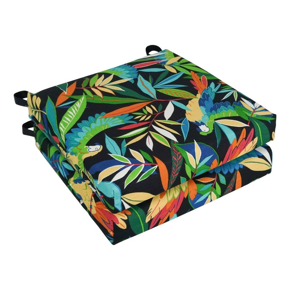 16-inch Indoor/Outdoor Chair Cushions (Set of 2) - 16 x 16