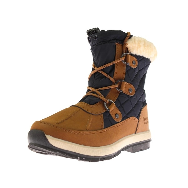 Shop Bearpaw Womens Bethany Snow Boots Lined Leather ...