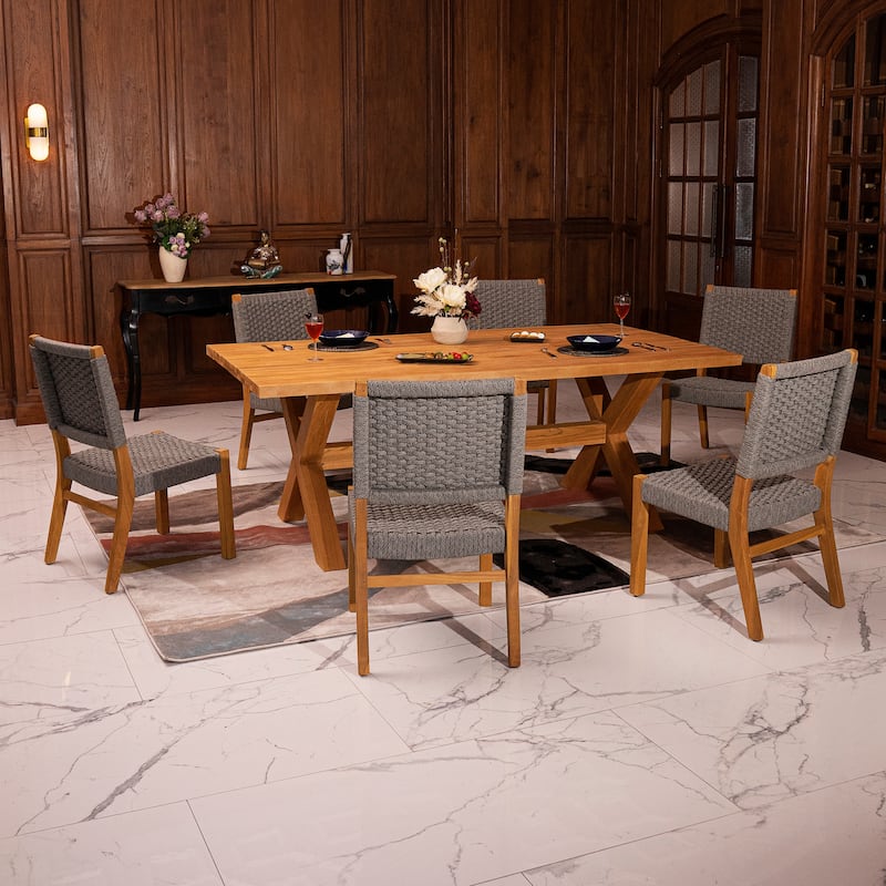 Cambridge Casual Riley 7-piece Teak Dining Set