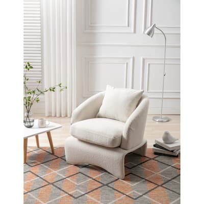 Modern Upholstered Accent Chair with Removable Seat for Livingroom